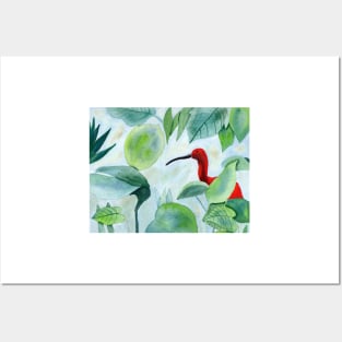 Tropical Bird with Jungle Posters and Art